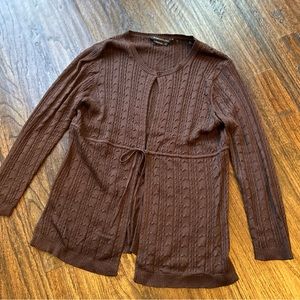 BCBGMaxAzaria 3/4 sleeve silk blend sweater